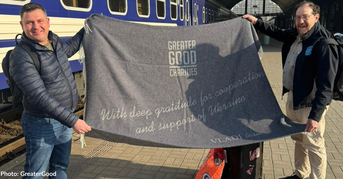 Ukraine Blanket Supplier Creates Special Blanket in Gratitude for Support