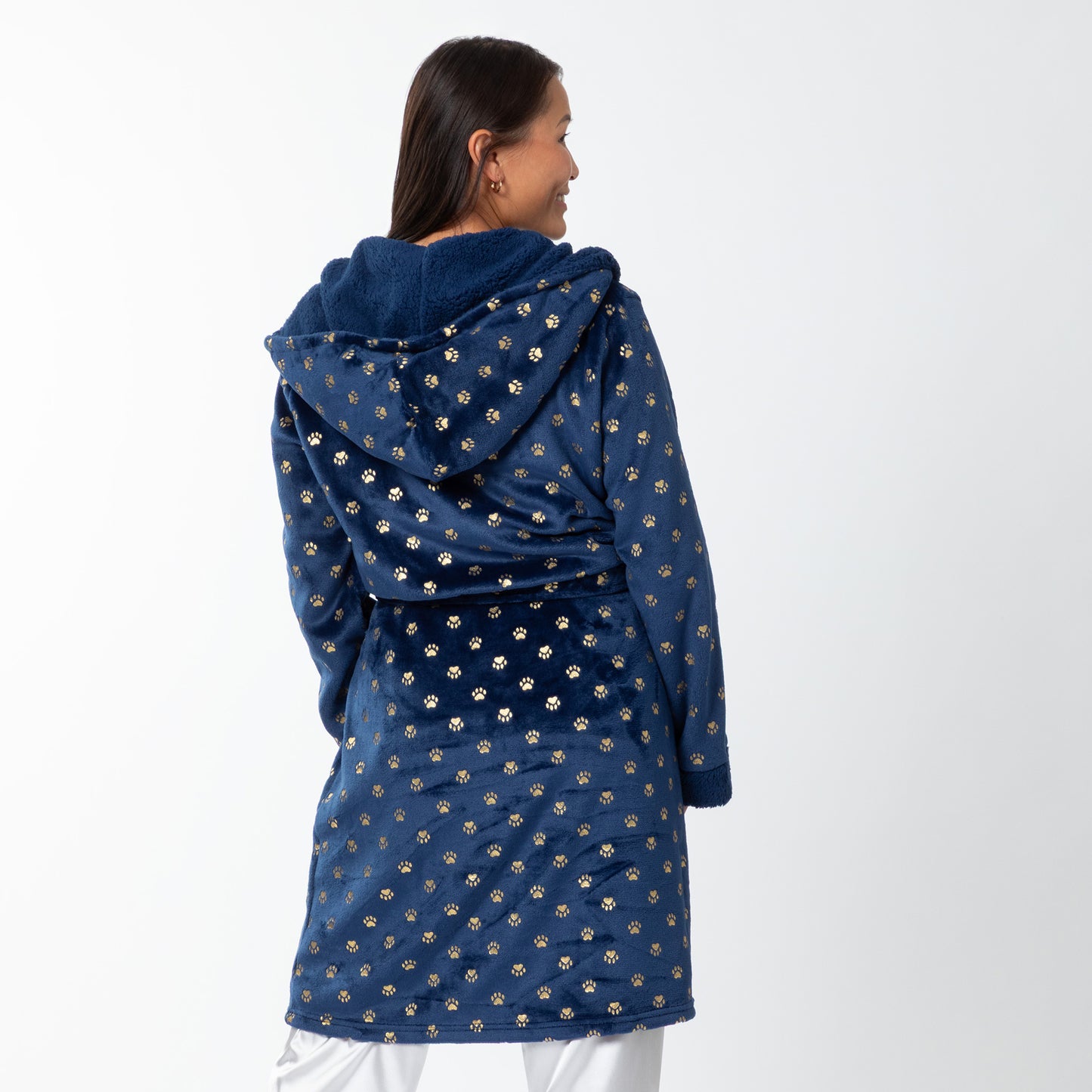 Regal Paws Hooded Robe