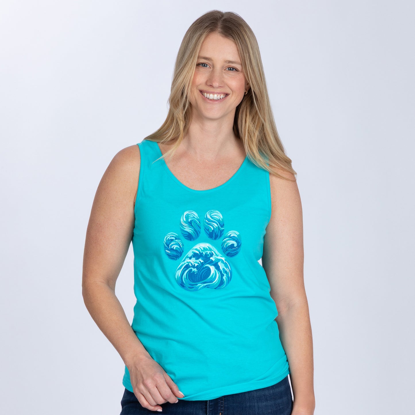 Paw Waves Tank Top