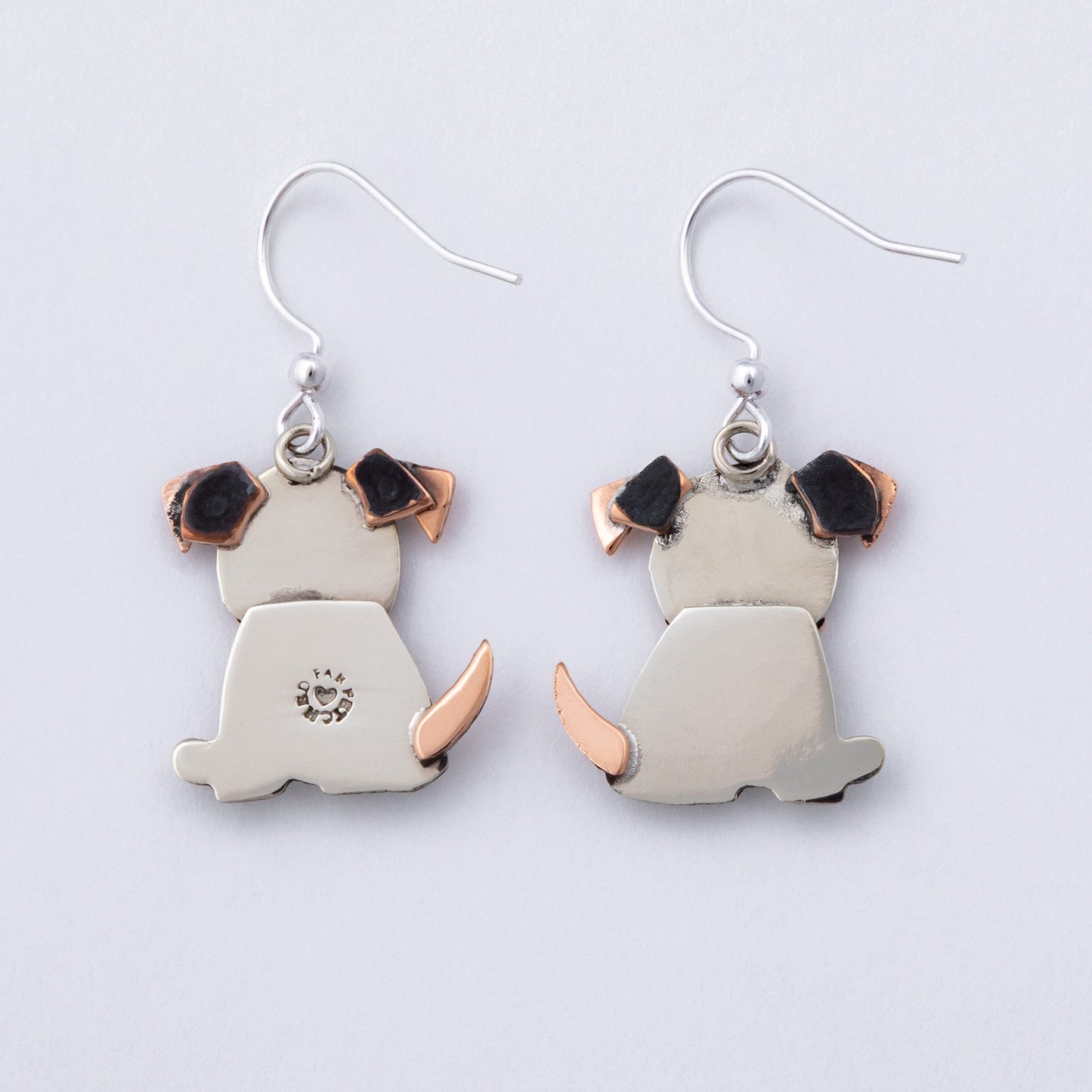 Handmade Floppy-Eared Dog Dangle Earrings