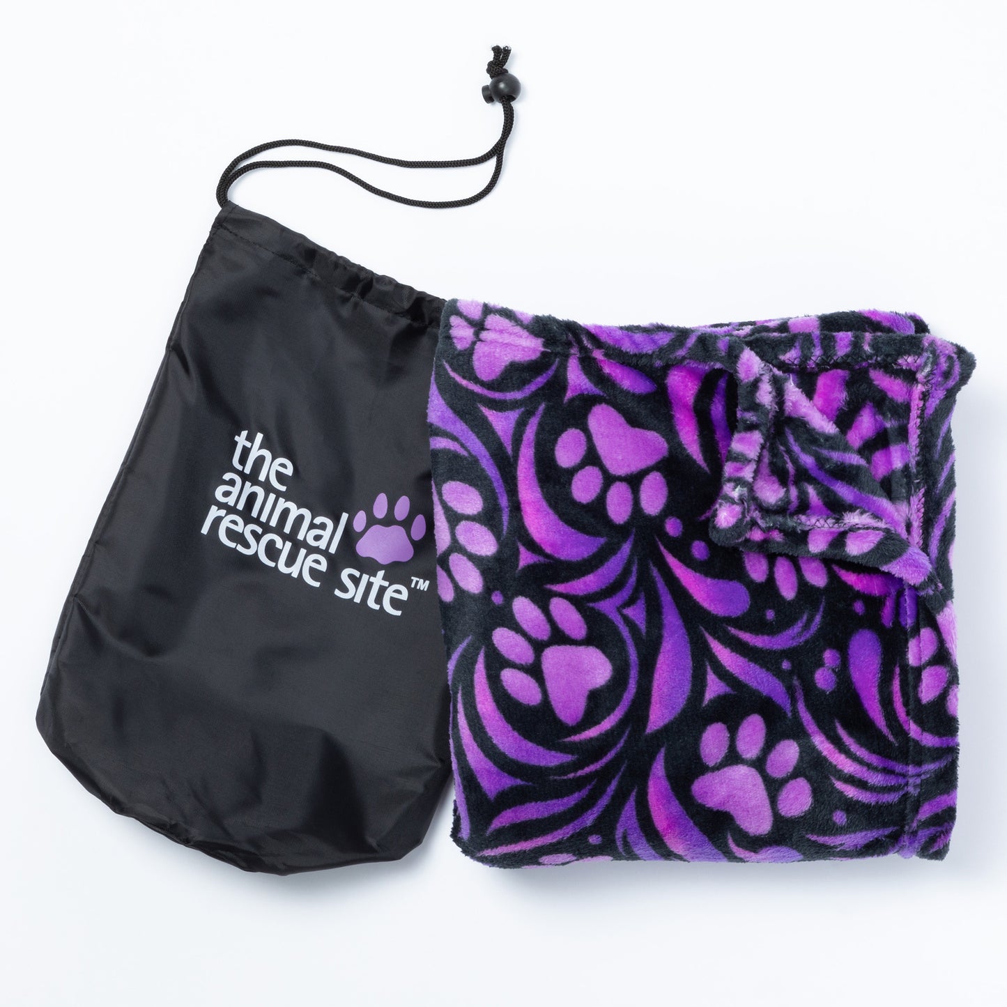 Super Cozy™ Paw Print Travel Blanket