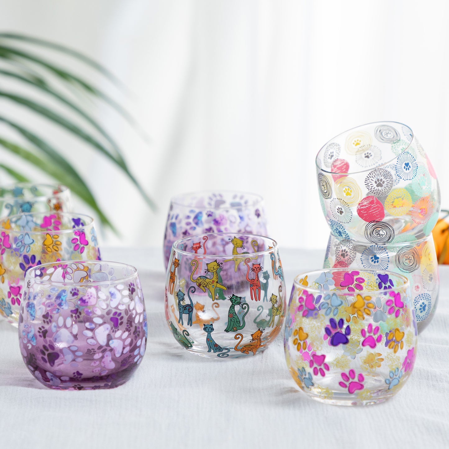 All Over Print Glasses - Set of 2