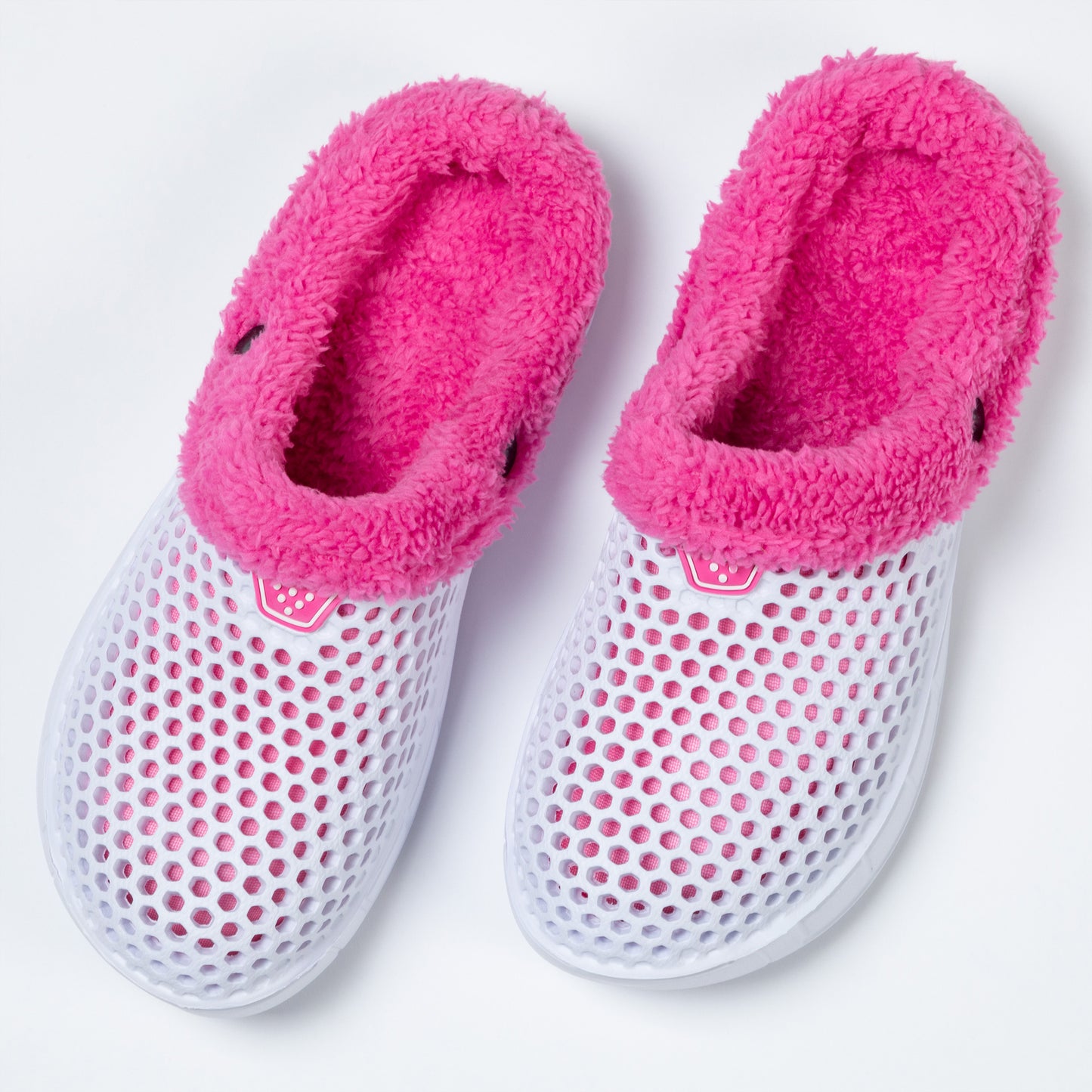 On the Go Sherpa Fleece-Lined Rubber Clogs