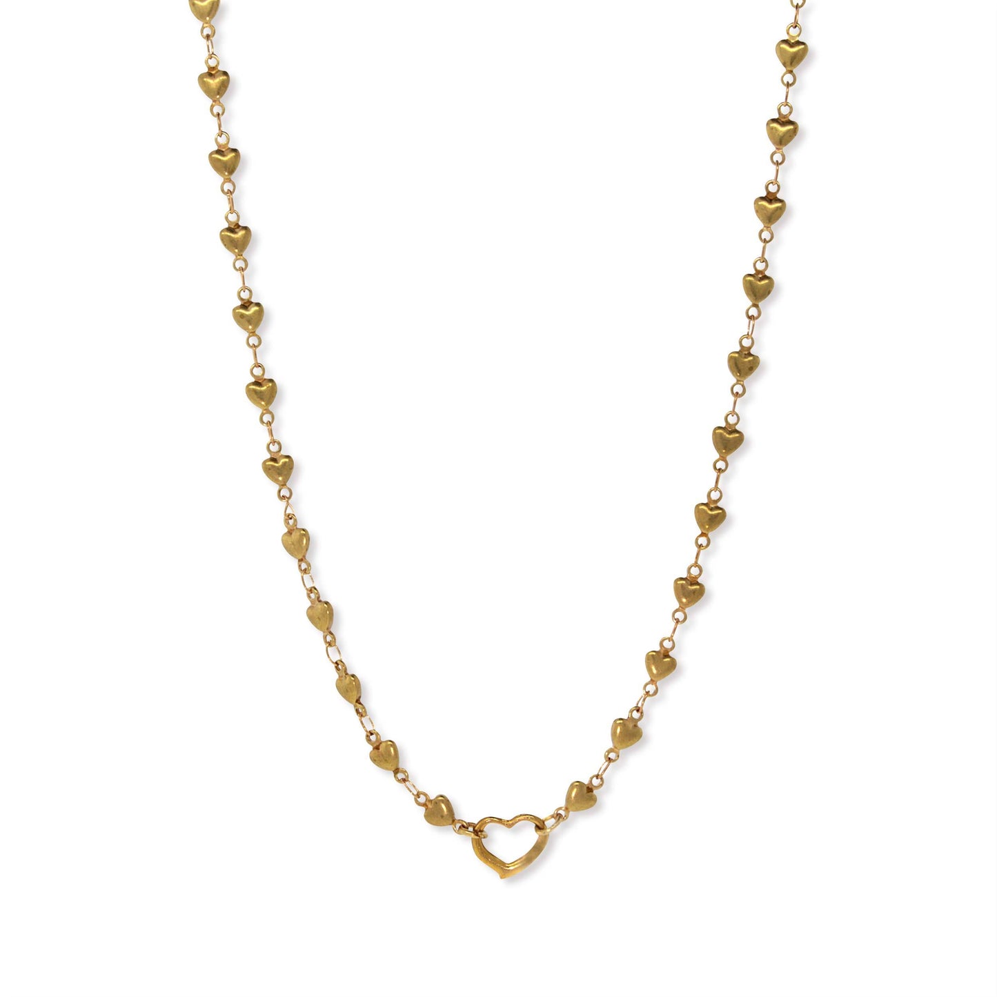 1928 Jewelry® Gold Tone Heart Chain Charm Holder 16 Adj