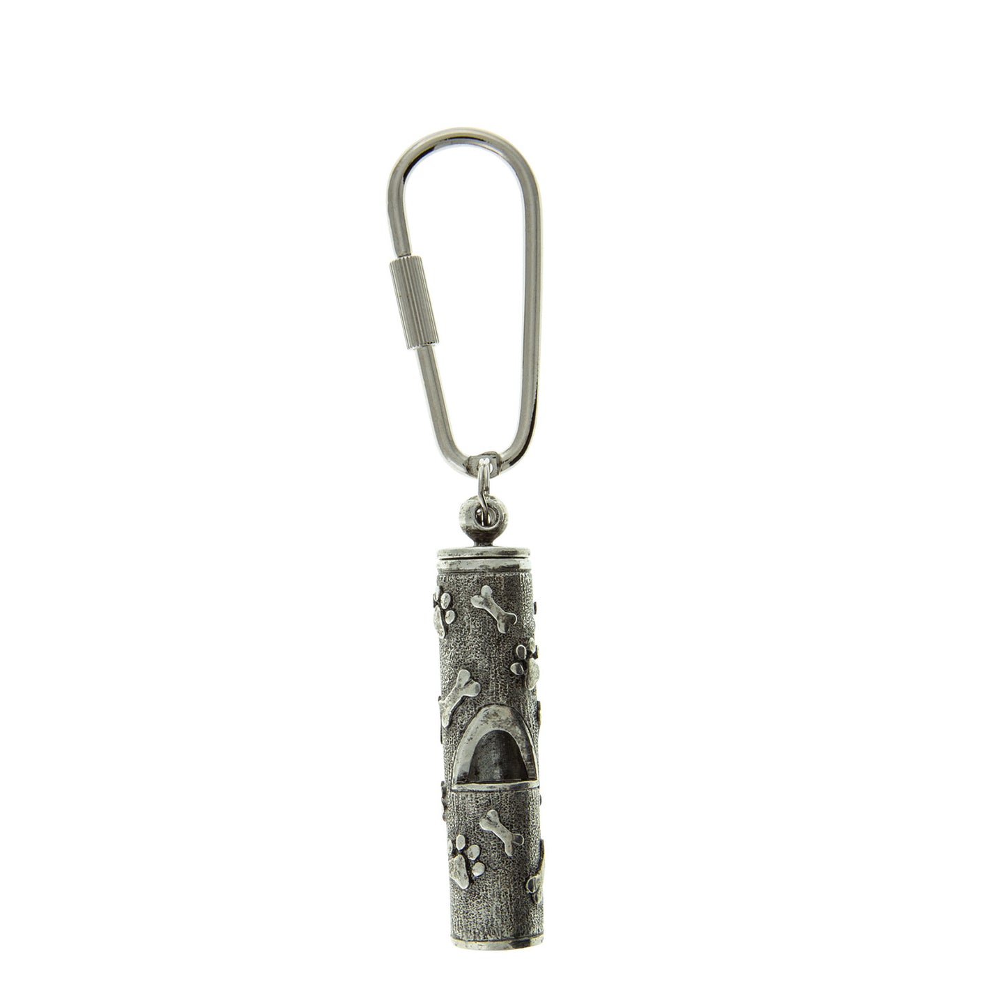 1928 Jewelry® Pewter Paw And Bone Whistle Key Fob