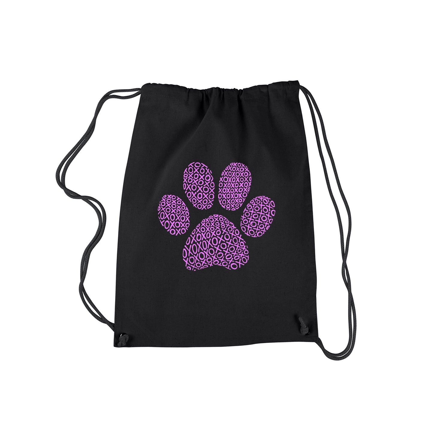 XOXO Dog Paw - Drawstring Backpack