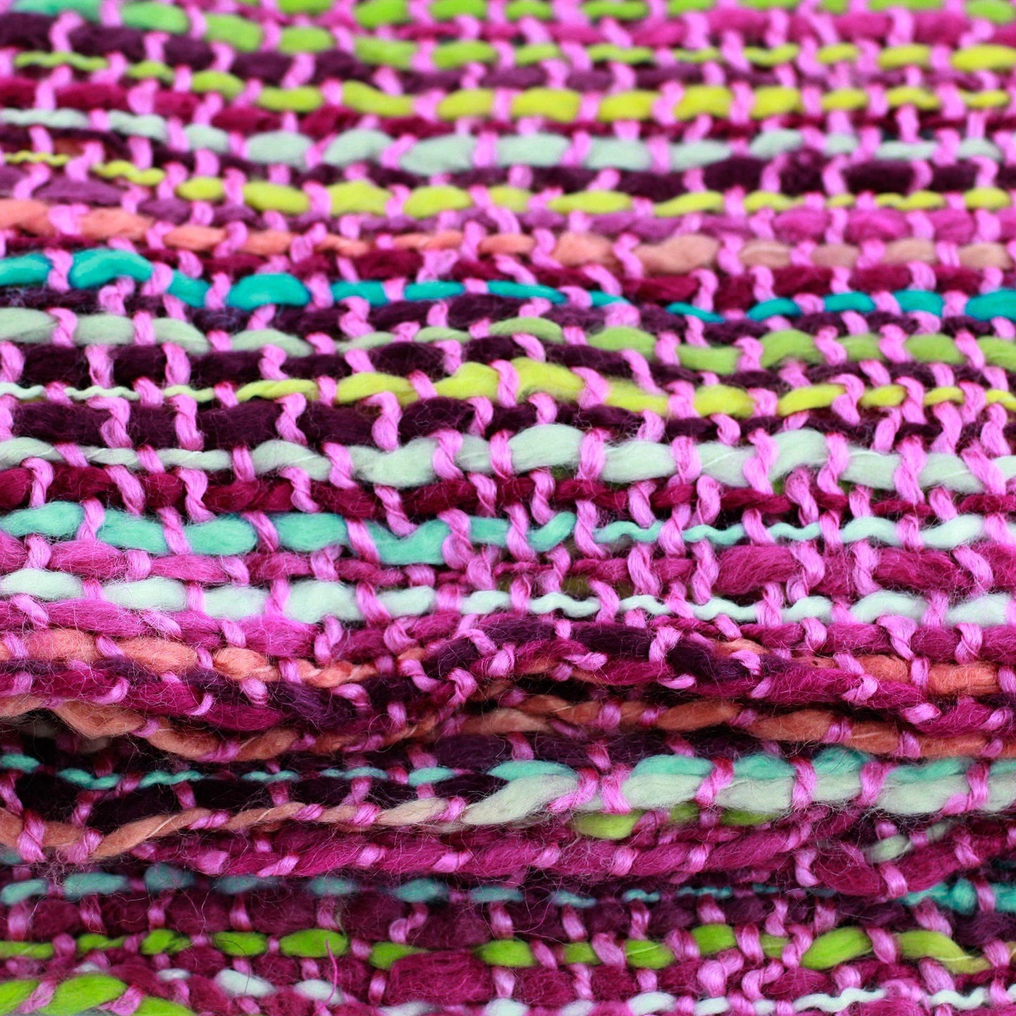 Colorful Rainbow Woven Throw Blanket