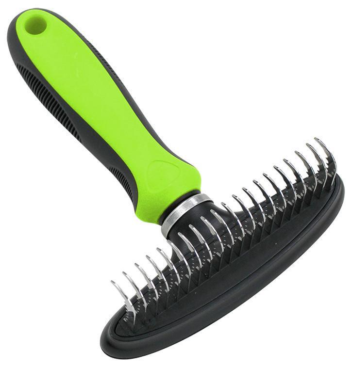 Pet Life® Flex Series Undercoat Grooming Pet Rake