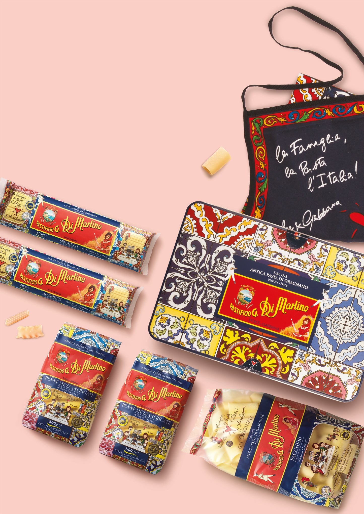 Tile Design D&G Pasta Gift Box-Pasta And An Apron