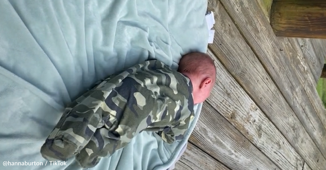 Mama Deer Runs To Help When She Hears Baby Crying On The Porch