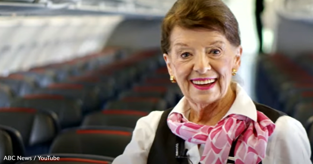 Flight Attendant Breaks Record After Flying For 65 Years