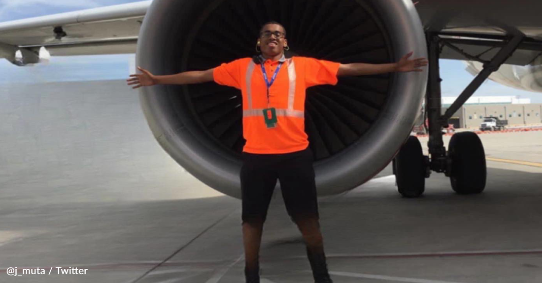 Baggage Handler Dreams Of Being A Pilot And Refuses To Give Up