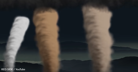 3D Animation Compares The Size Of Tornados