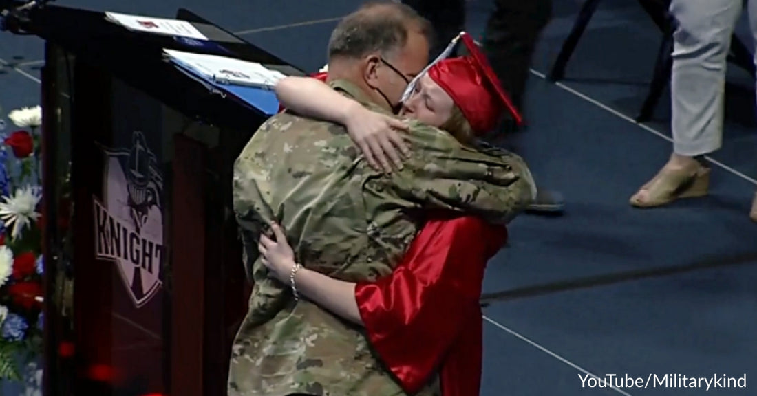 Air Force Dad Returns From Deployment To Surprise His Daughter At Her Graduation