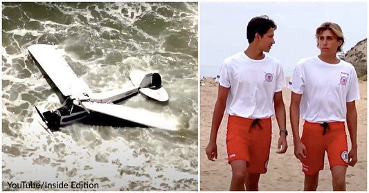 Teen Lifeguards Run Into Ocean After Plane Crashes Into Water Right In Front Of Them