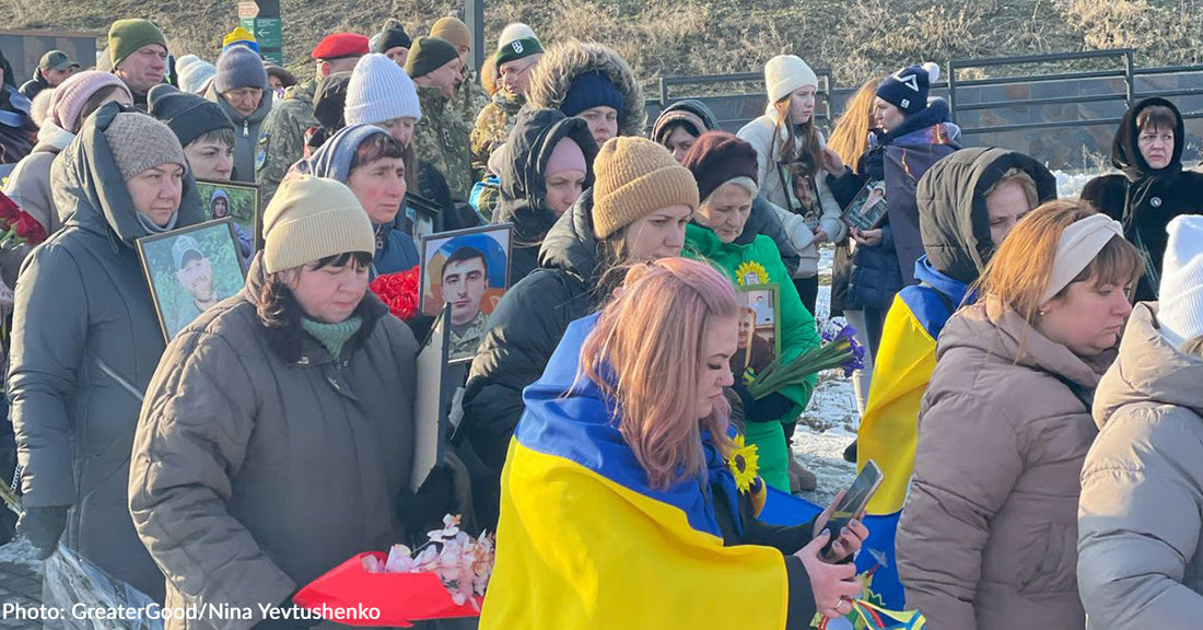 Ukrainians Honor Their Fallen Heroes on Three-Year Anniversary of War