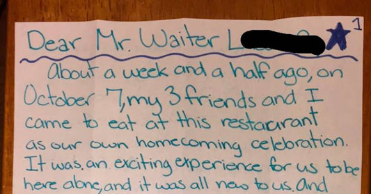 Waiter Served A Group Of Teens And Only Got A $3.28 Tip. Days Later, This Note Shows Up