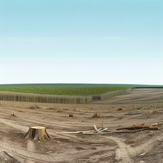 Deforested area in Latin America