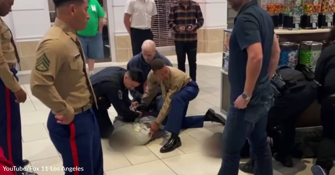 Marines Take Down Bad Guys At Mall