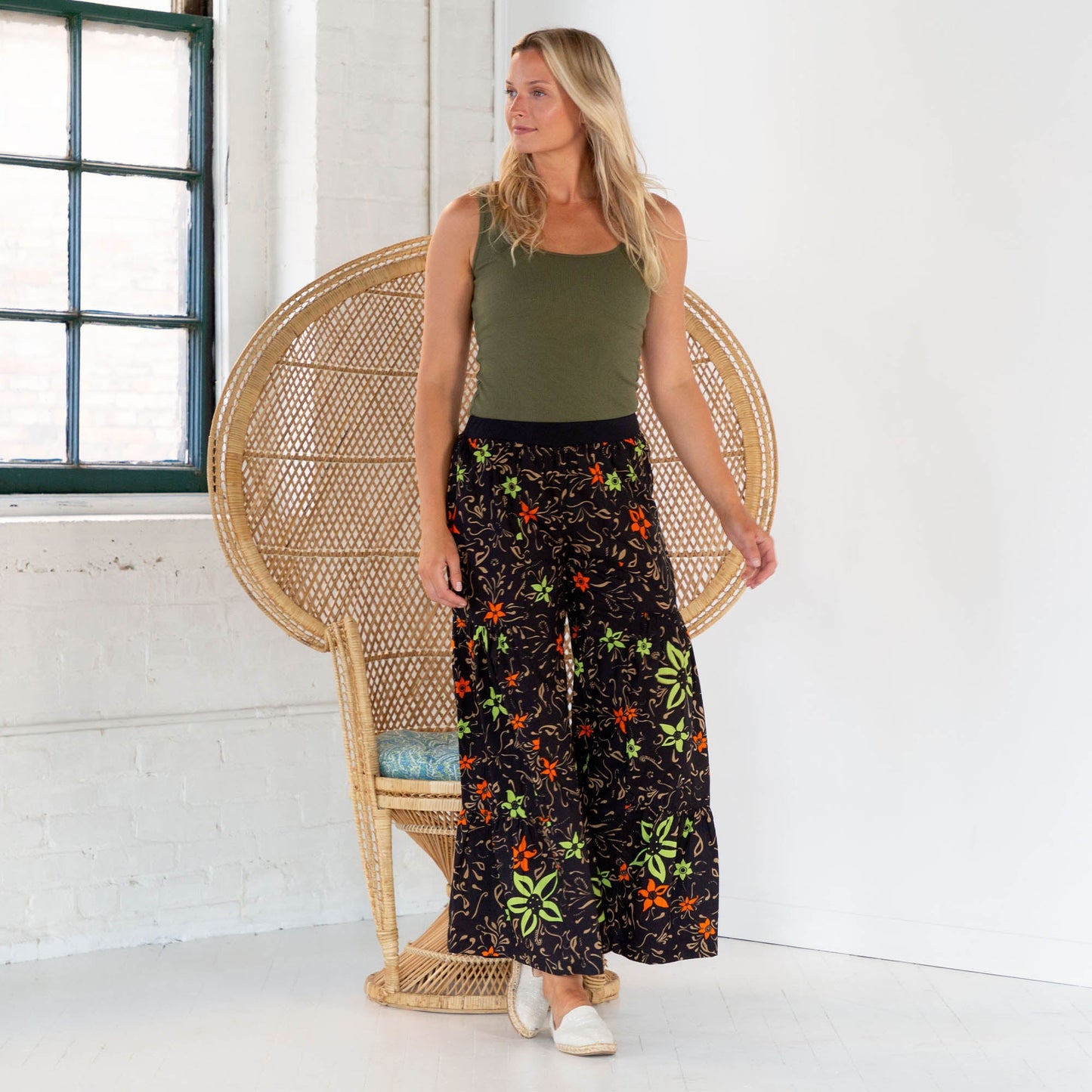 Floral Boho Bell Bottom Pants