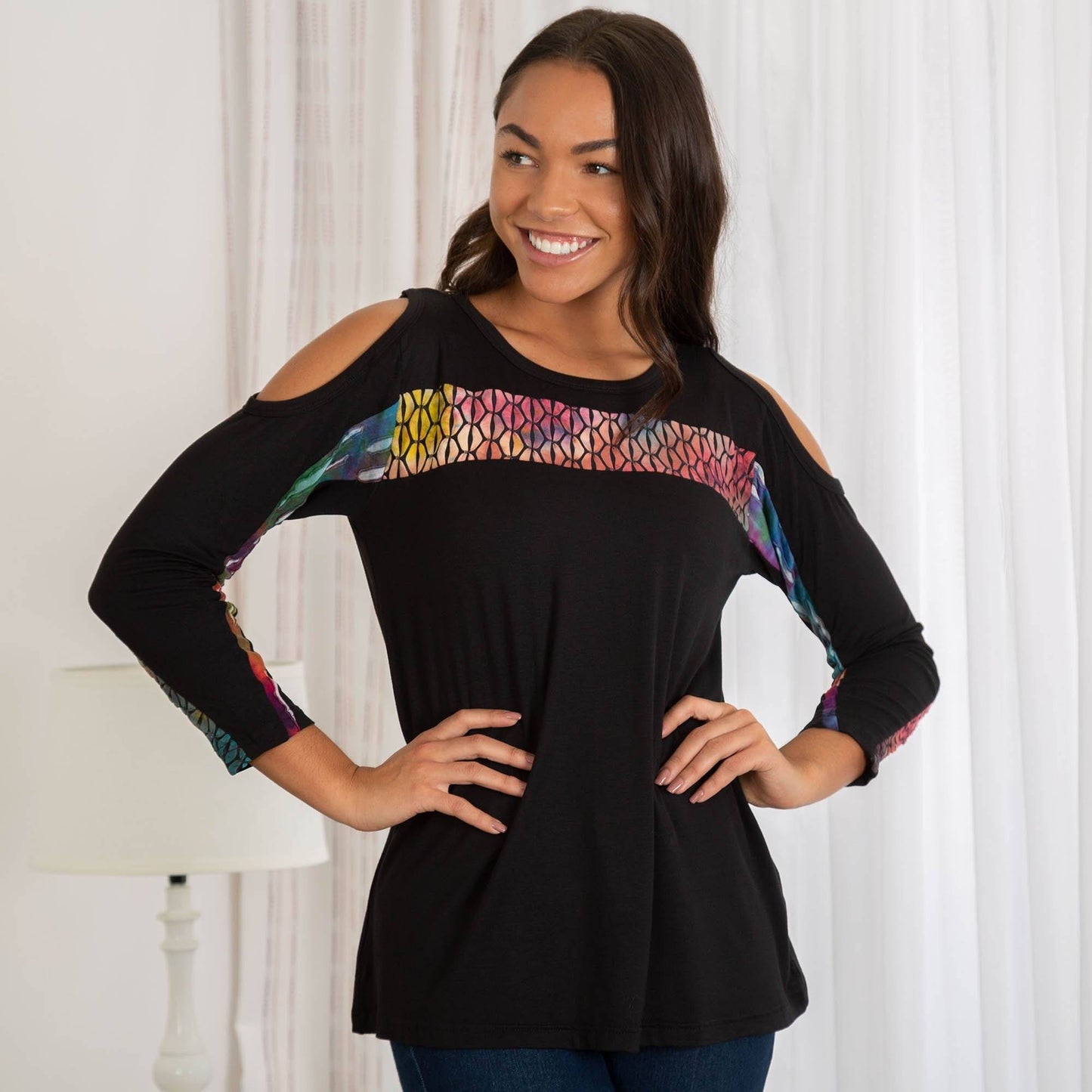 Slice Of Life Cold Shoulder Top