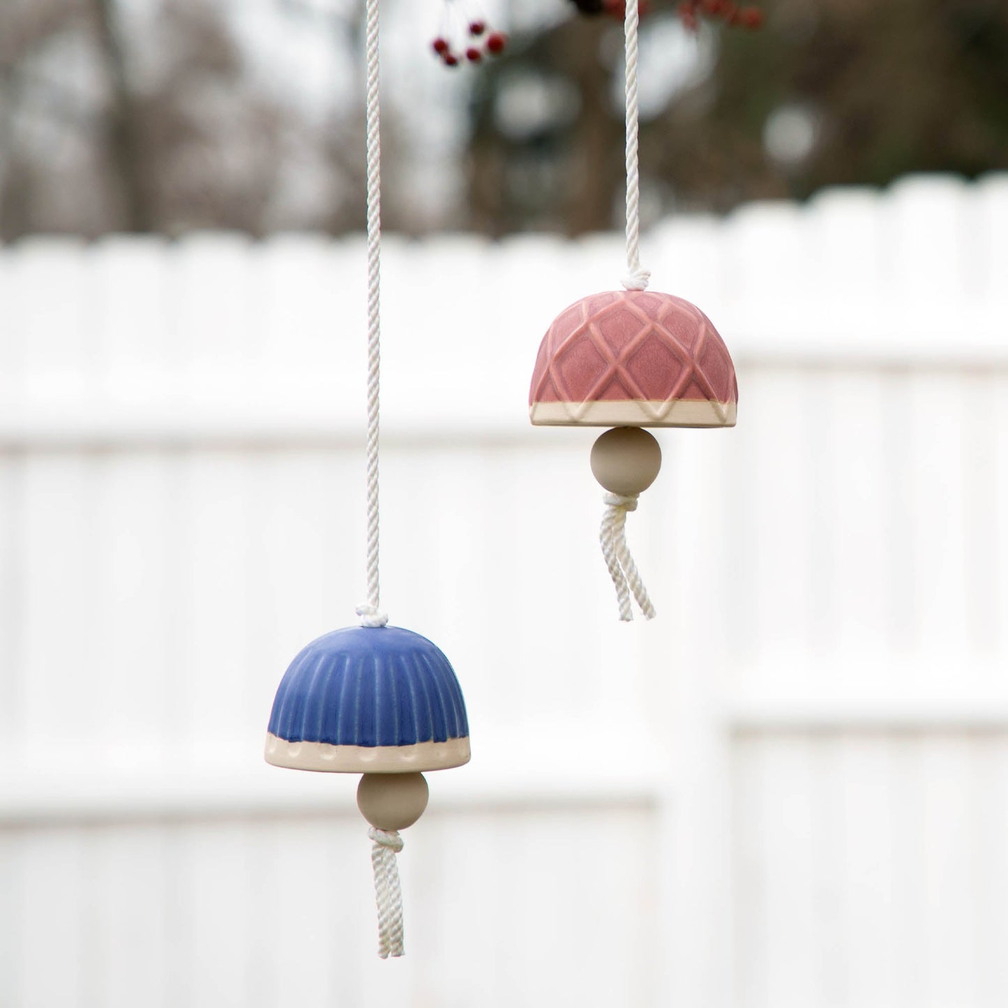 Mushroom Ceramic Bell Wind Chime