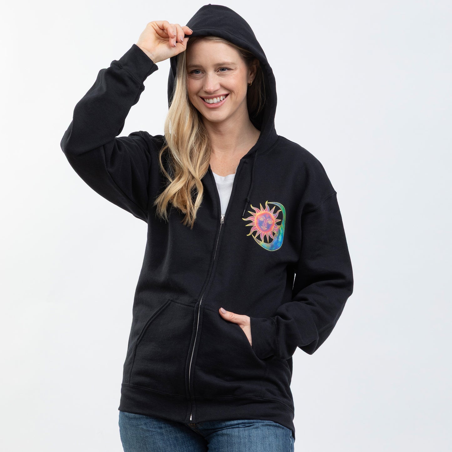 Sweet Sun & Moon Zip Hoodie