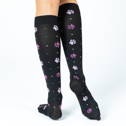 Paw Print Compression Socks