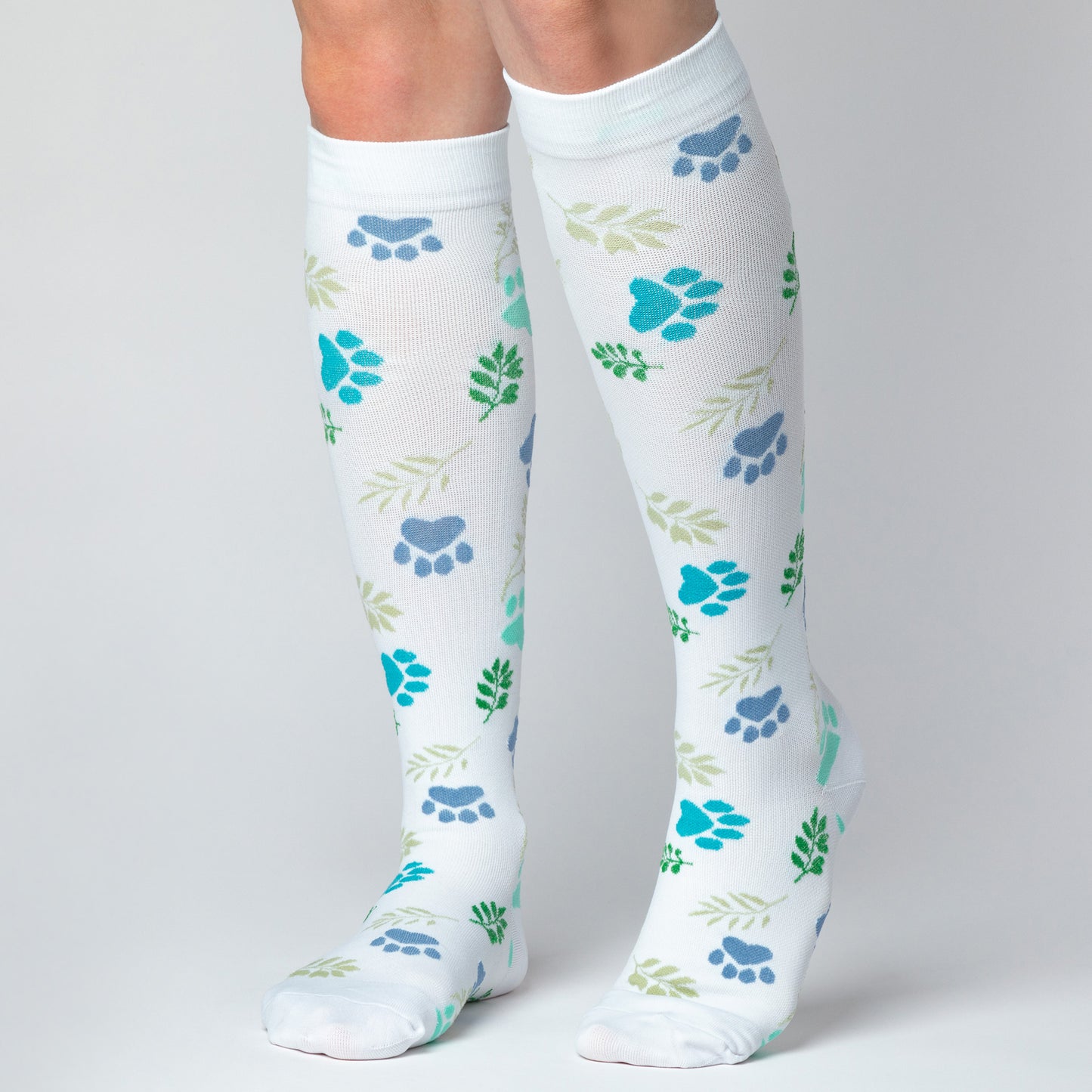 Paw Print Compression Socks