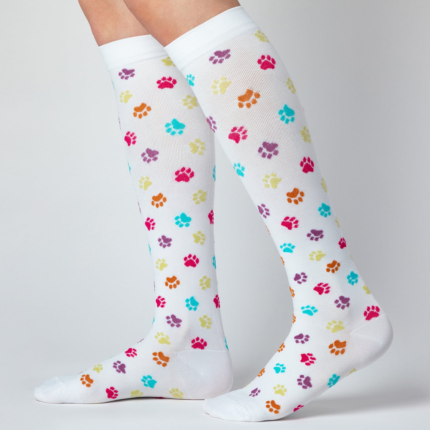 Paw Print Compression Socks