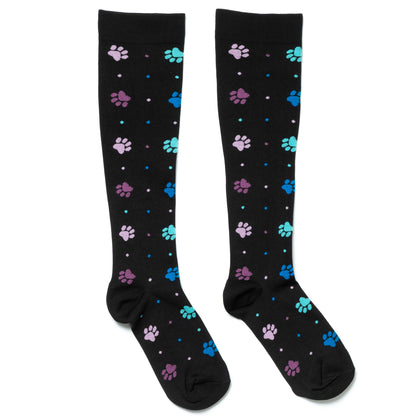 Paw Print Compression Socks