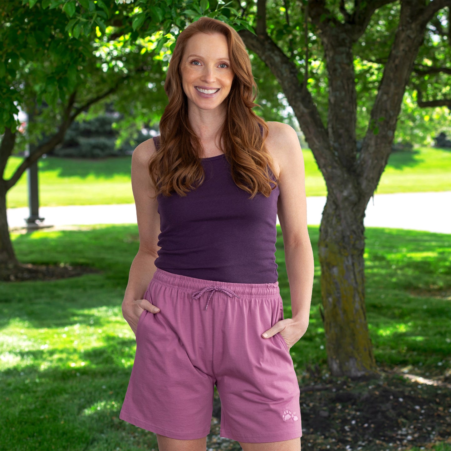 Purple Paw Women's Casual Shorts