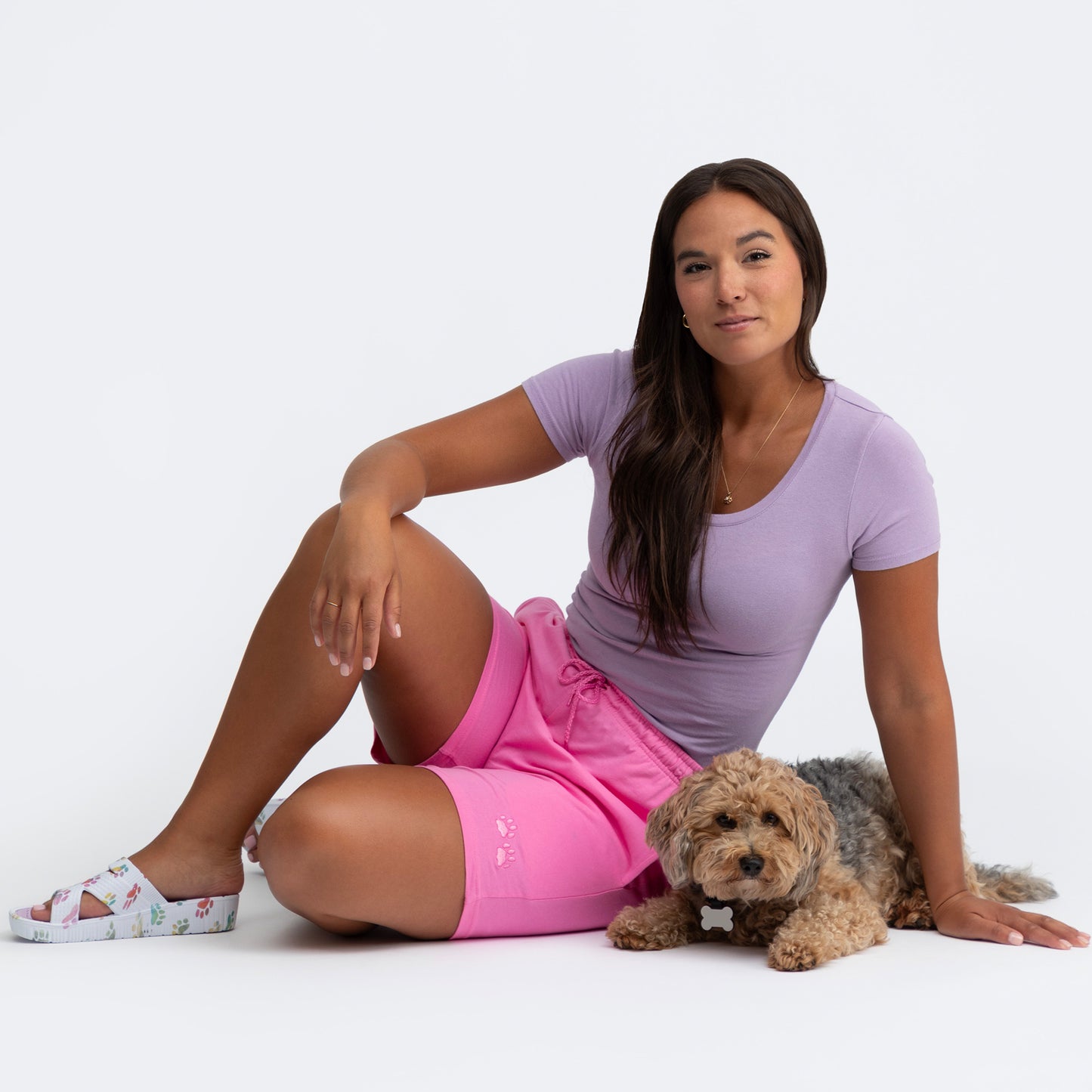 Purple Paw Women's Casual Shorts