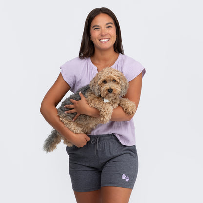 Purple Paw Women's Casual Shorts