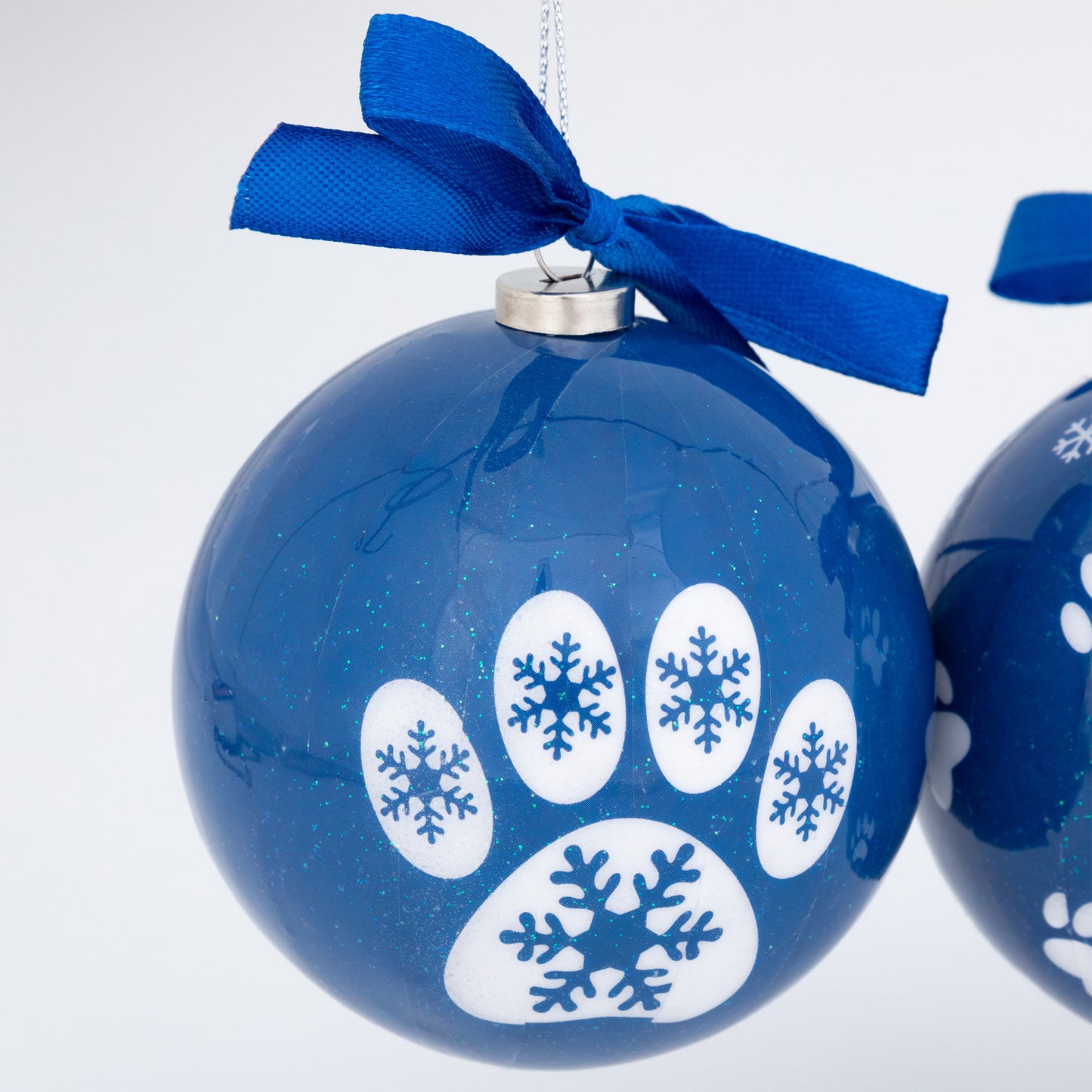 Paw Print Ornaments - Set of 4