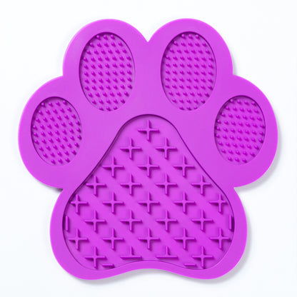 Purple Paw Dog Slow Feeder Licking Mat