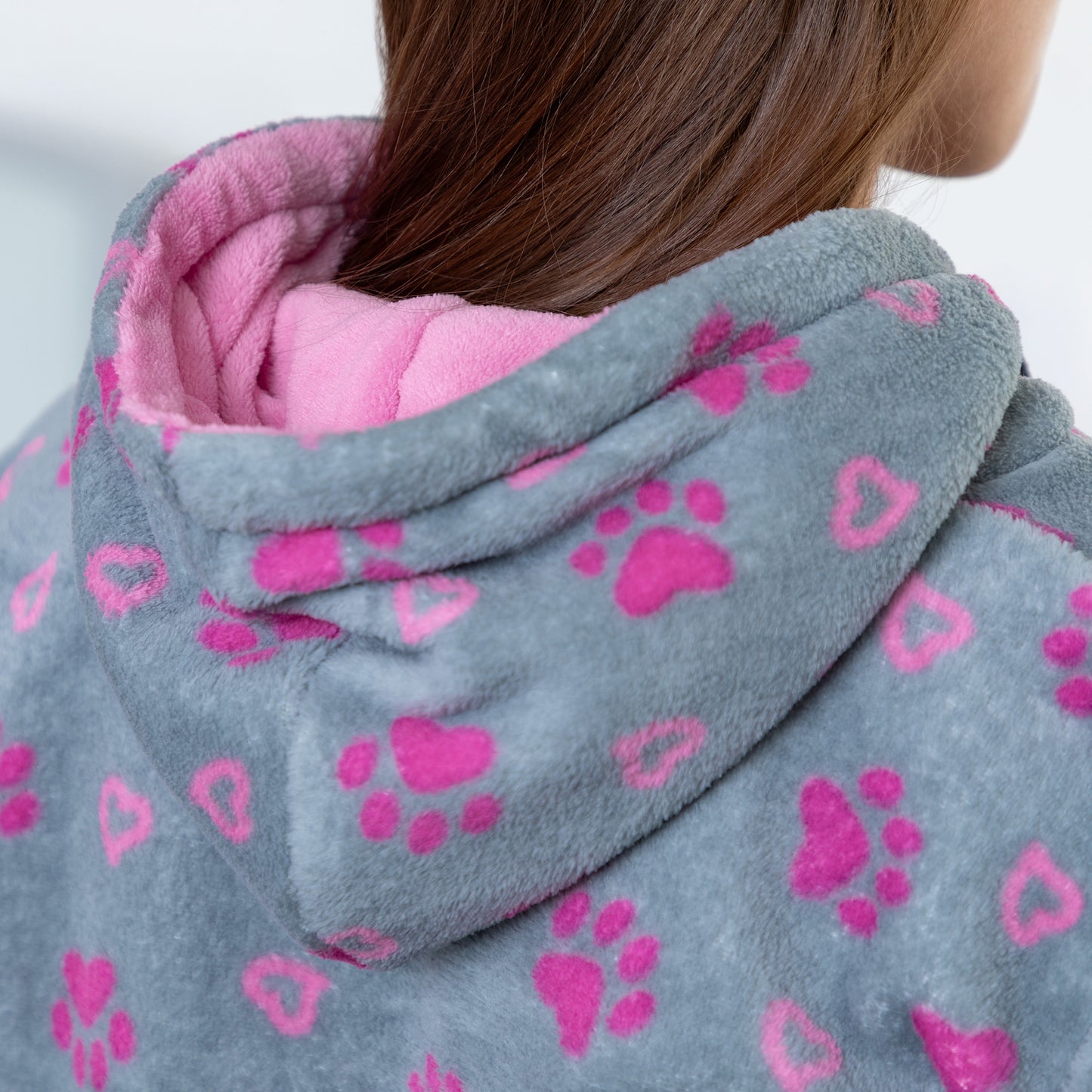 Super Cozy&trade; Paw & Heart Hooded Nightgown