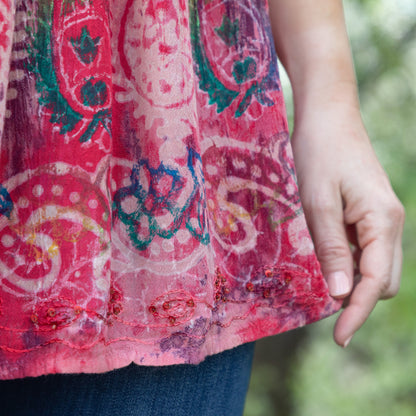 Beaded Swirl Sleeveless Tunic