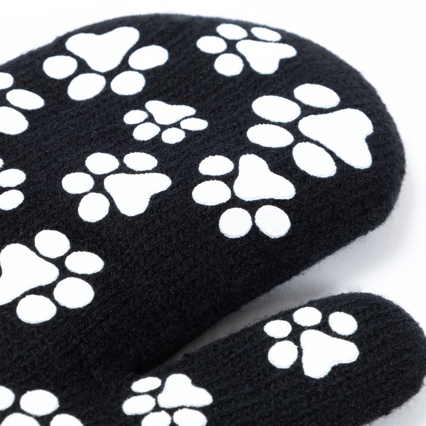 Pretty Paw Print Fleece-Lined Mittens