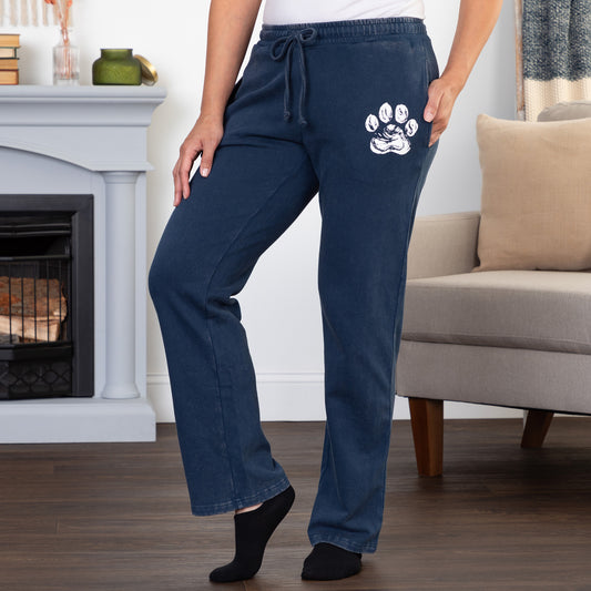 Brush Paw Mineral Wash Open Leg Pants