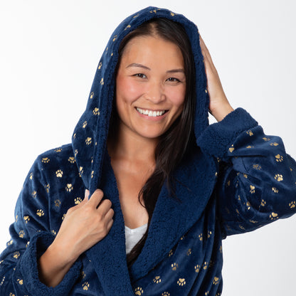 Regal Paws Hooded Robe