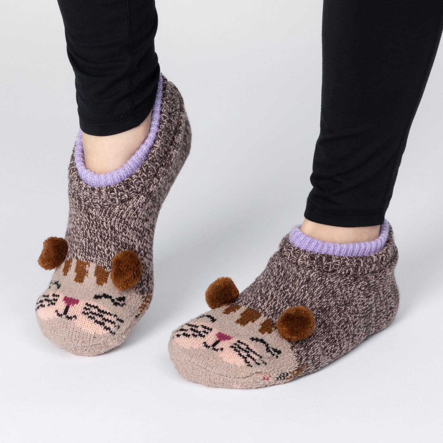 Charming Critter Cuffed Slipper Socks