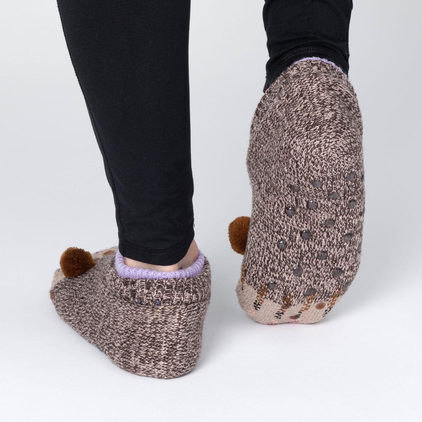 Charming Critter Cuffed Slipper Socks