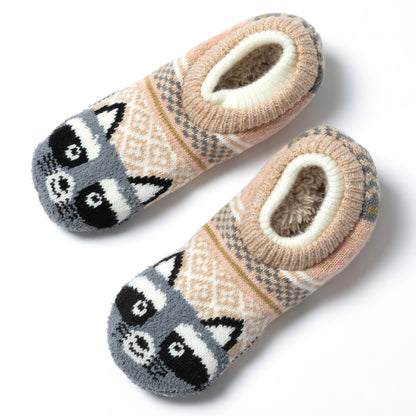 Charming Critter Cuffed Slipper Socks