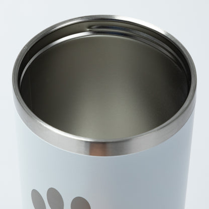 Paw Print Stainless Steel Tumbler with Flip Straw - 30 oz