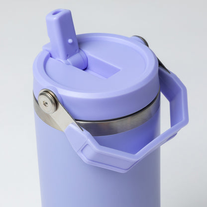 Paw Print Stainless Steel Tumbler with Flip Straw - 30 oz