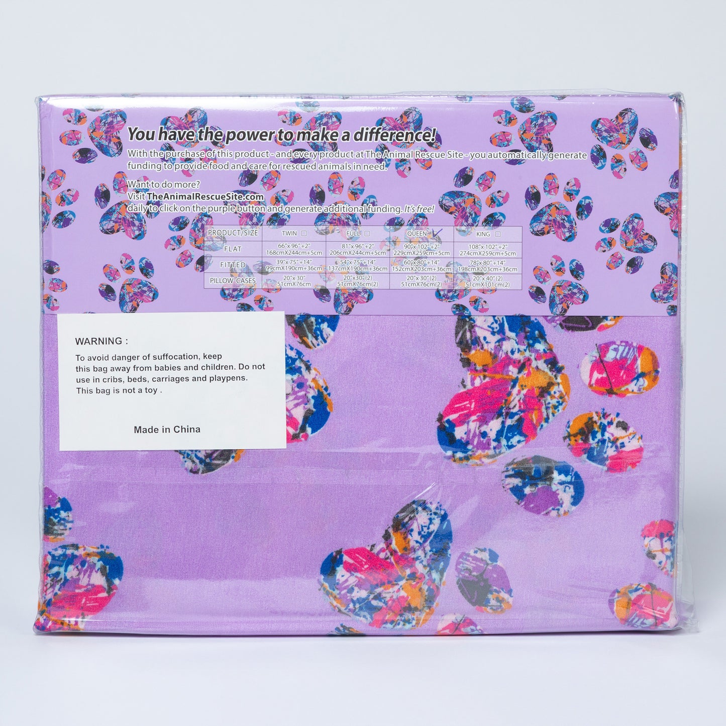 Perfectly Patterned Paws Sheet Set