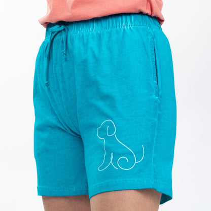 Pet Love Vintage Acid Wash Shorts