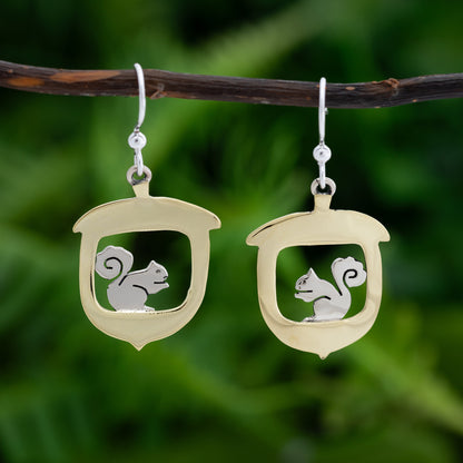 Go Nuts Squirrel & Acorn Earrings