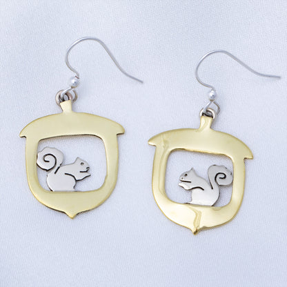 Go Nuts Squirrel & Acorn Earrings